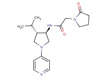 N-[rel-(3R,4S)-4-isopropyl-1-(4-pyridinyl)-3-pyrrolidinyl]-2-(2-oxo-1-pyrrolidinyl)acetamide hydrochloride