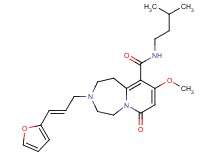 3-[(2E)-3-(2-furyl)-2-propen-1-yl]-9-methoxy-N-(3-methylbutyl)-7-oxo-1,2,3,4,5,7-hexahydropyrido[1,2-d][1,4]diazepine-10-carboxamide