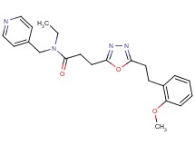 N-ethyl-3-{5-[2-(2-methoxyphenyl)ethyl]-1,3,4-oxadiazol-2-yl}-N-(4-pyridinylmethyl)propanamide