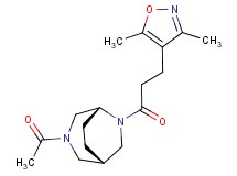 (1S*,5R*)-3-acetyl-6-[3-(3,5-dimethylisoxazol-4-yl)propanoyl]-3,6-diazabicyclo[3.2.2]nonane