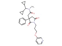 N-(dicyclopropylmethyl)-2-{2,5-dioxo-3-phenyl-1-[3-(3-pyridinyloxy)propyl]-3-pyrrolidinyl}-N-methylacetamide
