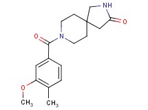 8-(3-methoxy-4-methylbenzoyl)-2,8-diazaspiro[4.5]decan-3-one