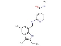 2-{[(2-ethyl-3,5-dimethyl-1H-indol-7-yl)methyl]amino}-N-methylisonicotinamide