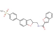 N-({5-[4-(methylsulfonyl)phenyl]-2,3-dihydro-1-benzofuran-2-yl}methyl)-1-benzofuran-2-carboxamide