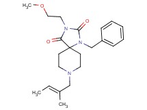 1-benzyl-3-(2-methoxyethyl)-8-[(2E)-2-methyl-2-buten-1-yl]-1,3,8-triazaspiro[4.5]decane-2,4-dione
