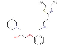 1-[2-({[2-(4,5-dimethyl-1,3-thiazol-2-yl)ethyl]amino}methyl)phenoxy]-3-(1-piperidinyl)-2-propanol