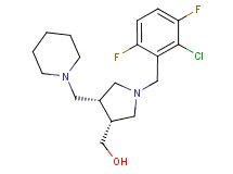 [(3R*,4R*)-1-(2-chloro-3,6-difluorobenzyl)-4-(piperidin-1-ylmethyl)pyrrolidin-3-yl]methanol