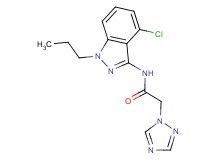 N-(4-chloro-1-propyl-1H-indazol-3-yl)-2-(1H-1,2,4-triazol-1-yl)acetamide