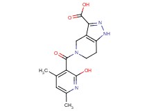 5-[(2-hydroxy-4,6-dimethyl-3-pyridinyl)carbonyl]-4,5,6,7-tetrahydro-1H-pyrazolo[4,3-c]pyridine-3-carboxylic acid