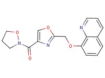 8-{[4-(2-isoxazolidinylcarbonyl)-1,3-oxazol-2-yl]methoxy}quinoline