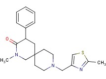 2-methyl-9-[(2-methyl-1,3-thiazol-4-yl)methyl]-4-phenyl-2,9-diazaspiro[5.5]undecan-3-one