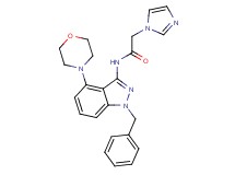N-(1-benzyl-4-morpholin-4-yl-1H-indazol-3-yl)-2-(1H-imidazol-1-yl)acetamide