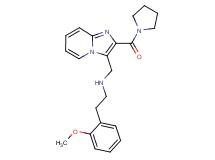 2-(2-methoxyphenyl)-N-{[2-(1-pyrrolidinylcarbonyl)imidazo[1,2-a]pyridin-3-yl]methyl}ethanamine