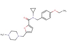 N-cyclopropyl-N-(4-ethoxybenzyl)-5-[(4-methylpiperazin-1-yl)methyl]-2-furamide