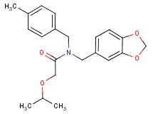 N-(1,3-benzodioxol-5-ylmethyl)-2-isopropoxy-N-(4-methylbenzyl)acetamide