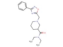 N,N-diethyl-1-[(3-phenyl-1,2,4-oxadiazol-5-yl)methyl]-3-piperidinecarboxamide