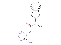 2-(5-amino-1H-tetrazol-1-yl)-N-(2,3-dihydro-1H-inden-2-yl)-N-methylacetamide