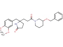 5-{3-[3-(benzyloxy)-1-piperidinyl]-3-oxopropyl}-5-(3,4-dimethoxybenzyl)-2-pyrrolidinone