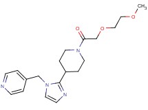 4-[(2-{1-[(2-methoxyethoxy)acetyl]-4-piperidinyl}-1H-imidazol-1-yl)methyl]pyridine