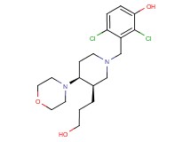 2,4-dichloro-3-{[(3R*,4S*)-3-(3-hydroxypropyl)-4-morpholin-4-ylpiperidin-1-yl]methyl}phenol