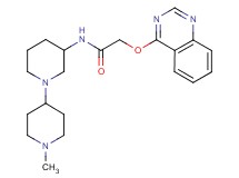 N-(1'-methyl-1,4'-bipiperidin-3-yl)-2-(4-quinazolinyloxy)acetamide