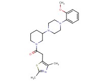 1-{1-[(2,4-dimethyl-1,3-thiazol-5-yl)acetyl]-3-piperidinyl}-4-(2-methoxyphenyl)piperazine