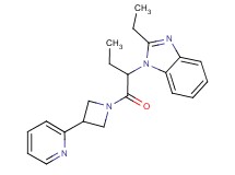 2-ethyl-1-(1-{[3-(2-pyridinyl)-1-azetidinyl]carbonyl}propyl)-1H-benzimidazole
