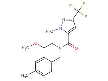 N-(2-methoxyethyl)-1-methyl-N-(4-methylbenzyl)-3-(trifluoromethyl)-1H-pyrazole-5-carboxamide