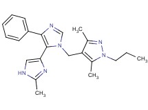 3'-[(3,5-dimethyl-1-propyl-1H-pyrazol-4-yl)methyl]-2-methyl-5'-phenyl-1H,3'H-4,4'-biimidazole