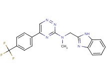 N-(1H-benzimidazol-2-ylmethyl)-N-methyl-5-[4-(trifluoromethyl)phenyl]-1,2,4-triazin-3-amine