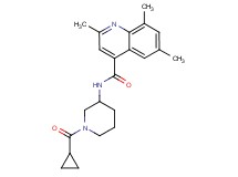 N-[1-(cyclopropylcarbonyl)-3-piperidinyl]-2,6,8-trimethyl-4-quinolinecarboxamide