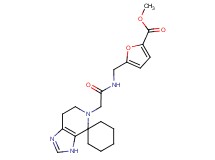 methyl 5-{[(6',7'-dihydrospiro[cyclohexane-1,4'-imidazo[4,5-c]pyridin]-5'(3'H)-ylacetyl)amino]methyl}-2-furoate