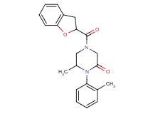 4-(2,3-dihydro-1-benzofuran-2-ylcarbonyl)-6-methyl-1-(2-methylphenyl)-2-piperazinone
