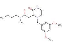 N-butyl-2-[1-(3,5-dimethoxybenzyl)-3-oxo-2-piperazinyl]-N-methylacetamide