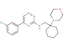 5-(3-chlorophenyl)-N-{[1-(4-morpholinyl)cyclohexyl]methyl}-1,2,4-triazin-3-amine