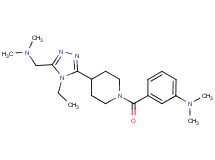 3-[(4-{5-[(dimethylamino)methyl]-4-ethyl-4H-1,2,4-triazol-3-yl}piperidin-1-yl)carbonyl]-N,N-dimethylaniline