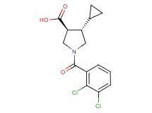 (3S*,4S*)-4-cyclopropyl-1-(2,3-dichlorobenzoyl)-3-pyrrolidinecarboxylic acid