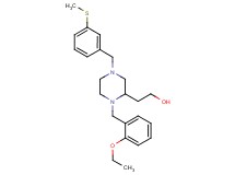 2-{1-(2-ethoxybenzyl)-4-[3-(methylthio)benzyl]-2-piperazinyl}ethanol