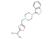 3-{4-[(2-isopropyl-1,3-oxazol-4-yl)methyl]piperazin-1-yl}-1,2-benzisothiazole
