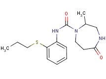 2-methyl-5-oxo-N-[2-(propylthio)phenyl]-1,4-diazepane-1-carboxamide