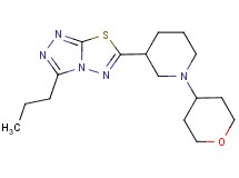 3-propyl-6-[1-(tetrahydro-2H-pyran-4-yl)piperidin-3-yl][1,2,4]triazolo[3,4-b][1,3,4]thiadiazole