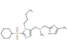 1-[1-butyl-2-(cyclohexylsulfonyl)-1H-imidazol-5-yl]-N-methyl-N-[(4-methyl-1H-imidazol-2-yl)methyl]methanamine