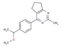 4-[4-(1-methoxyethyl)phenyl]-2-methyl-6,7-dihydro-5H-cyclopenta[d]pyrimidine