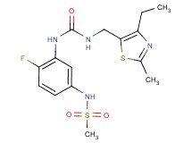 N-{3-[({[(4-ethyl-2-methyl-1,3-thiazol-5-yl)methyl]amino}carbonyl)amino]-4-fluorophenyl}methanesulfonamide