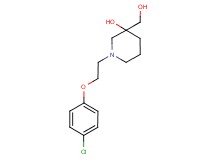 1-[2-(4-chlorophenoxy)ethyl]-3-(hydroxymethyl)-3-piperidinol