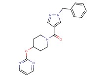 2-({1-[(1-benzyl-1H-pyrazol-4-yl)carbonyl]piperidin-4-yl}oxy)pyrimidine