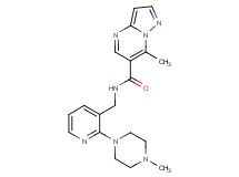 7-methyl-N-{[2-(4-methylpiperazin-1-yl)pyridin-3-yl]methyl}pyrazolo[1,5-a]pyrimidine-6-carboxamide