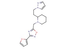 1-{[3-(2-furyl)-1,2,4-oxadiazol-5-yl]methyl}-2-[2-(1H-pyrazol-1-yl)ethyl]piperidine