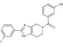 3-{[2-(3-fluorophenyl)-1,4,6,7-tetrahydro-5H-imidazo[4,5-c]pyridin-5-yl]carbonyl}phenol