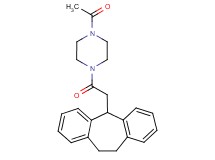 1-acetyl-4-(10,11-dihydro-5H-dibenzo[a,d][7]annulen-5-ylacetyl)piperazine